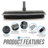 Grey Rubber Broom